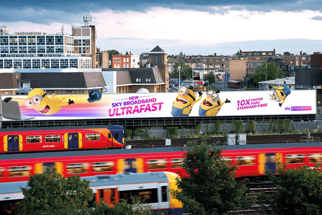 Minion Sky Broadband Ultrafast Billboard