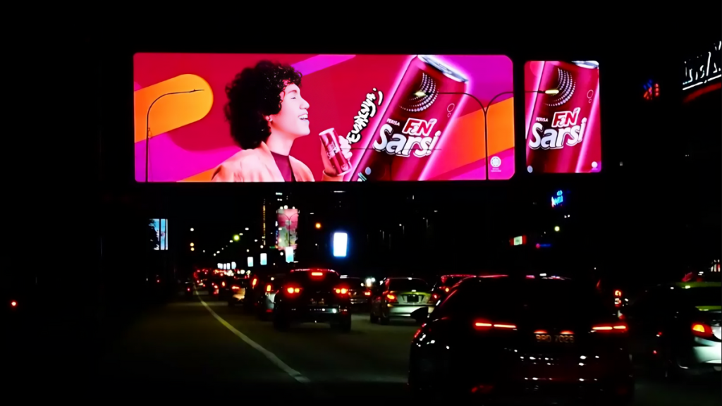 electronic billboard with excessive lighting