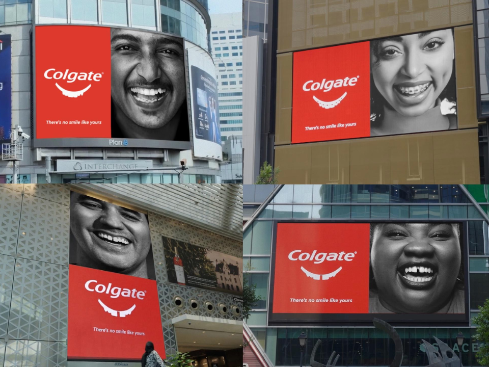 colgate's billboard #freeyoursmile exemplifies inclusivity as one of the Gen Z trends