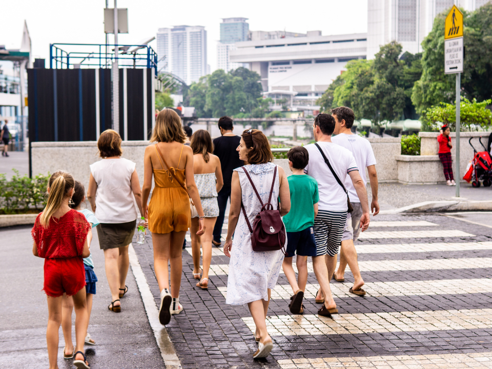 pedestrian walk in klang valley area